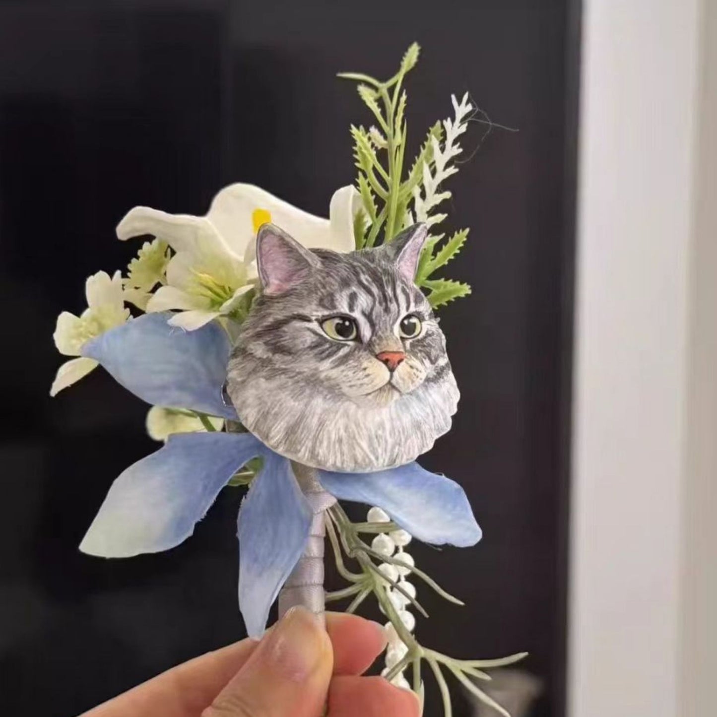 Personalized Pet Portrait Brooch